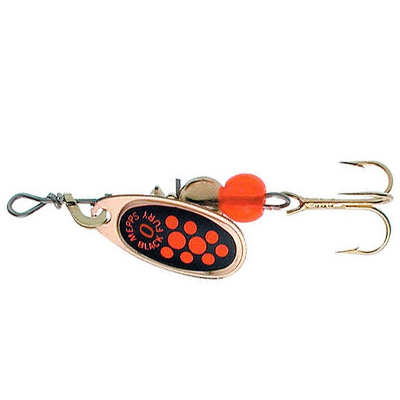 Вращающаяся Блесна Mepps Comet Black Fury №0 2 гр CU Fluo Orange   cbf-0-c-fo — характеристики,
	                                    особенности конструкции