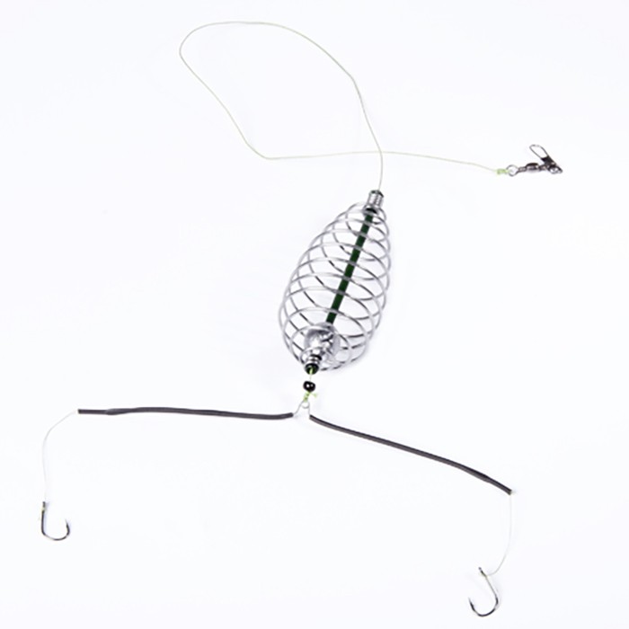Кормушка Salmo Спираль  2 Крючка 48 гр   Оснастка донная  9973-048 — характеристики,
	                                    особенности конструкции