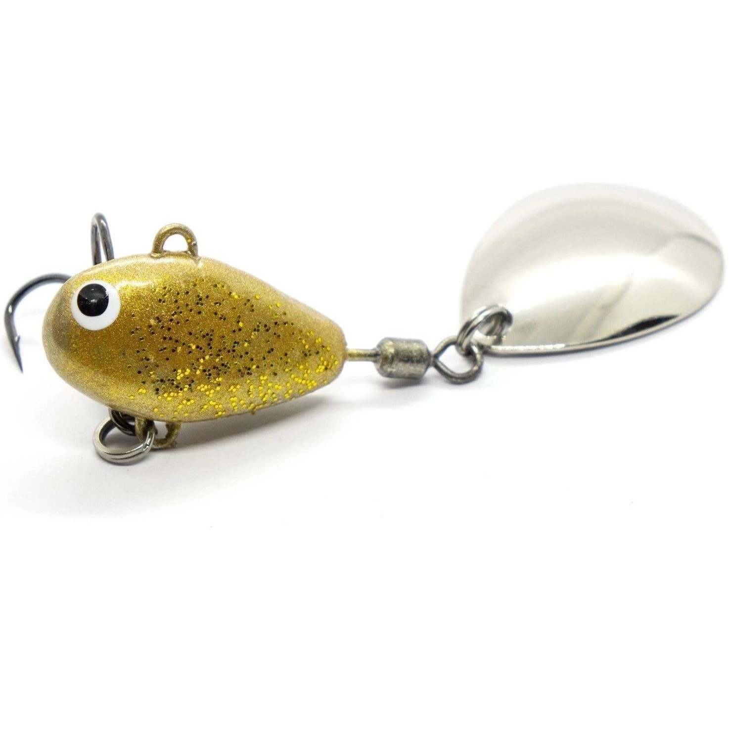 Тейл-спиннер UF Studio Hurricane 24 24 гр 62 мм Gold glitter    H24Gg — характеристики,  особенности конструкции