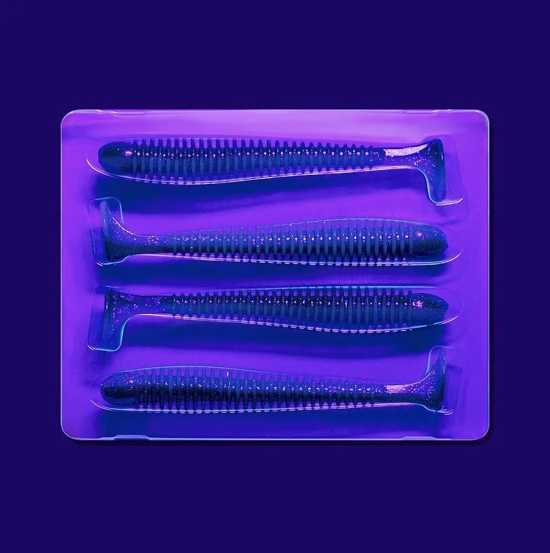 Силиконовая приманка CF Company Vibro Worm 5 125 мм 4 шт 50d   80-120-50d-6 — крупный план
	                                    1