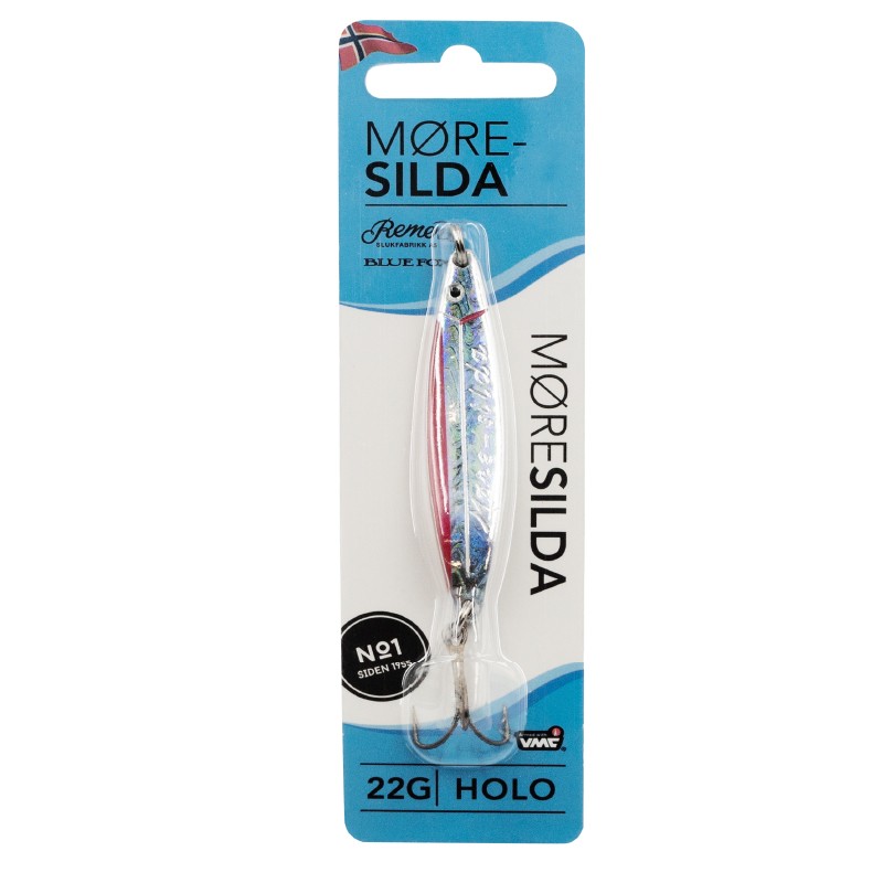 Колеблющаяся Блесна Blue Fox Moresilda Holographic 22 22 гр 75 мм 02 Silver Red   MSH22H-02 — крупный план
	                                    1