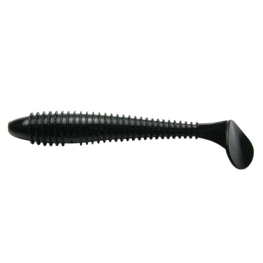 Силиконовая приманка Keitech Swing Impact Fat 3.3 83 мм 7 шт #001 Black — характеристики,
	                                    особенности конструкции