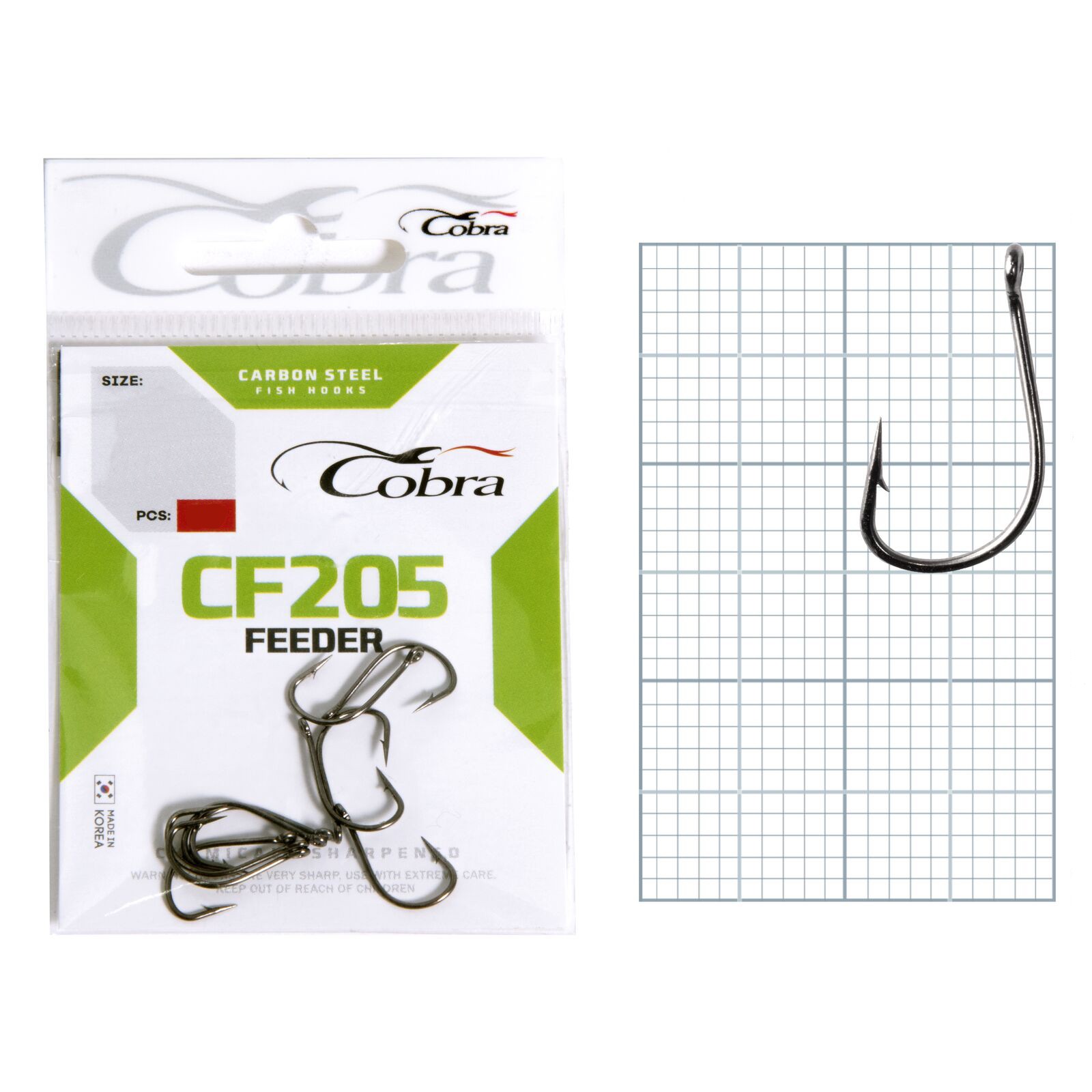 Крючок Одинарный Cobra Feeder Universal CF205 №10 10 шт    CF205-010 — характеристики,
	                                    особенности конструкции