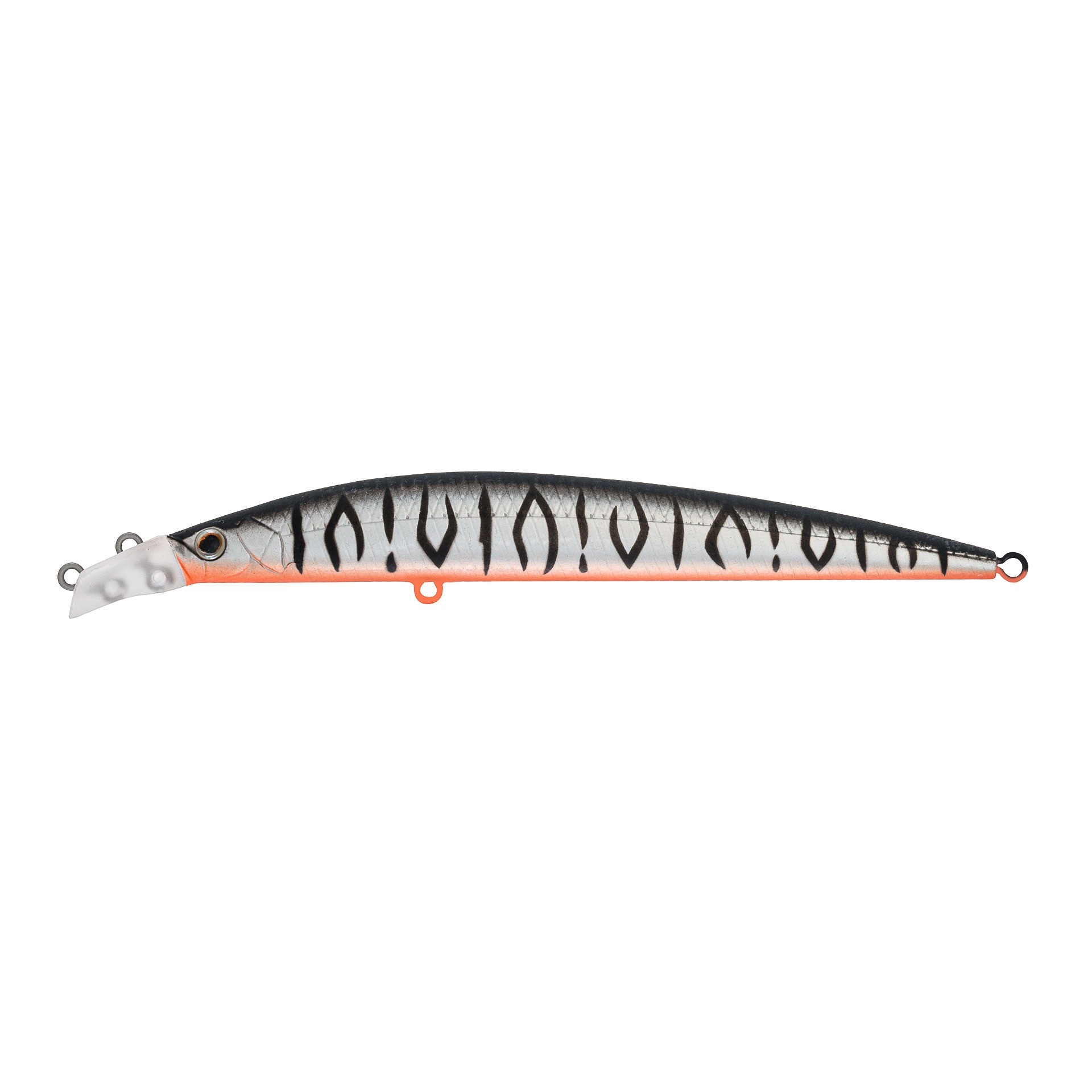 Воблер Strike Pro Top Water Minnow 110 A243ES Grey Shadow Mat Tiger 10,5 гр   JL-166F#A243ES — характеристики,  особенности конструкции
