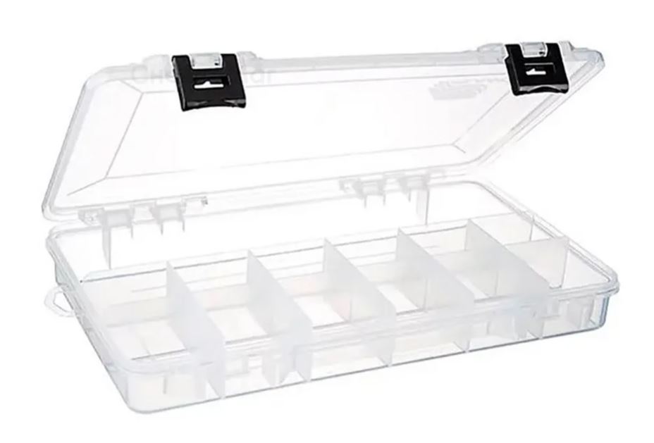 Коробка Plano 2361301 13 Comp W Tab P Clr Blkh Latch  27,6х18,6х4,4 см    1563727 — крупный план
	                                    1