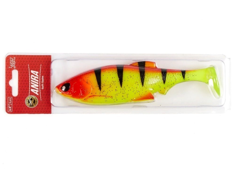 Силиконовая приманка Lucky John Anira Soft Swim 6.8in 170 мм 1 шт A04 3D Series  140416-A04 — крупный план
	                                    2