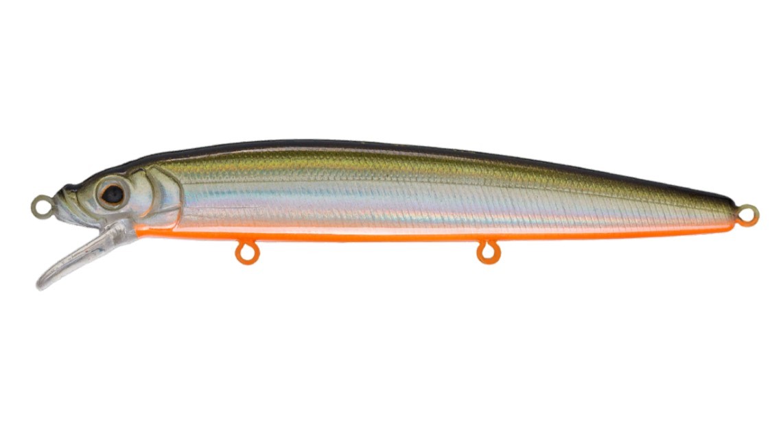 Воблер Strike Pro Alpha Minnow 115 612T Natural Shad Silver 12,5 гр   EG-033F#612T — характеристики,
	                                    особенности конструкции