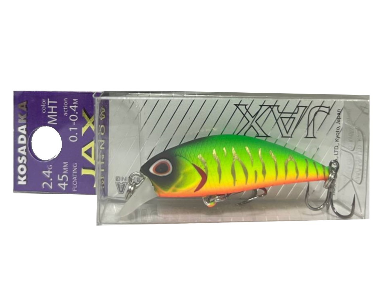 Воблер Kosadaka JAX Minnow XS 45F MHT 2,4 гр   JaxXs45F-MHT — крупный план
	                                    2