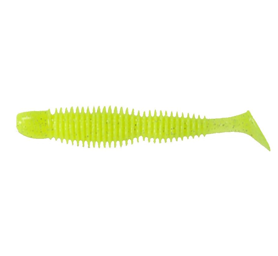 Силиконовая приманка Reins Bubbling Shad 3 76 мм 8 шт 129-Glow Chart Silver   BS3-129 — характеристики,
	                                    особенности конструкции