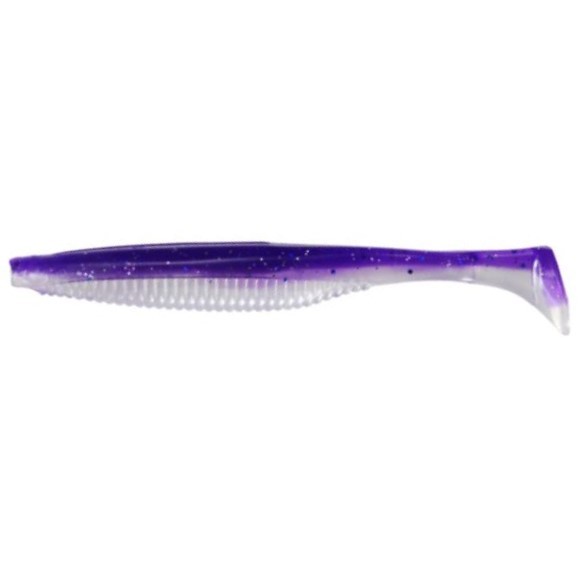 Силиконовая приманка DUO Realis Versa Shad Fat Elastomer 5 127 мм 5 шт F086 Purple Back Shad   DUO-98077 — характеристики,  особенности конструкции
