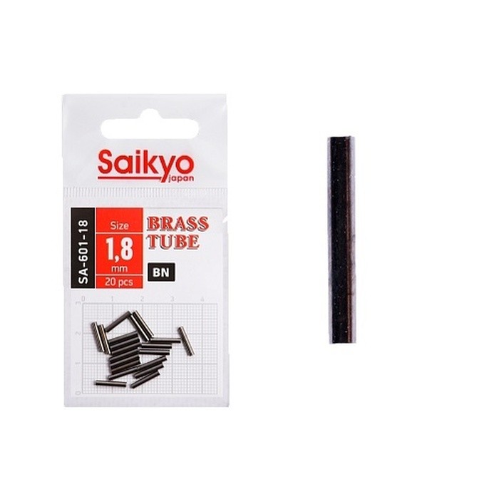 Обжимная трубка Saikyo Brass Tube №18 20 шт  BN   SA-601-18 — характеристики,  особенности конструкции