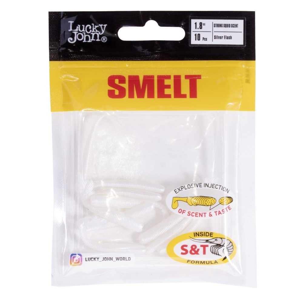 Силиконовая приманка Lucky John Smelt 1.8in 46 мм 10 шт 026 Pro Series  140226-026 — крупный план
	                                    2