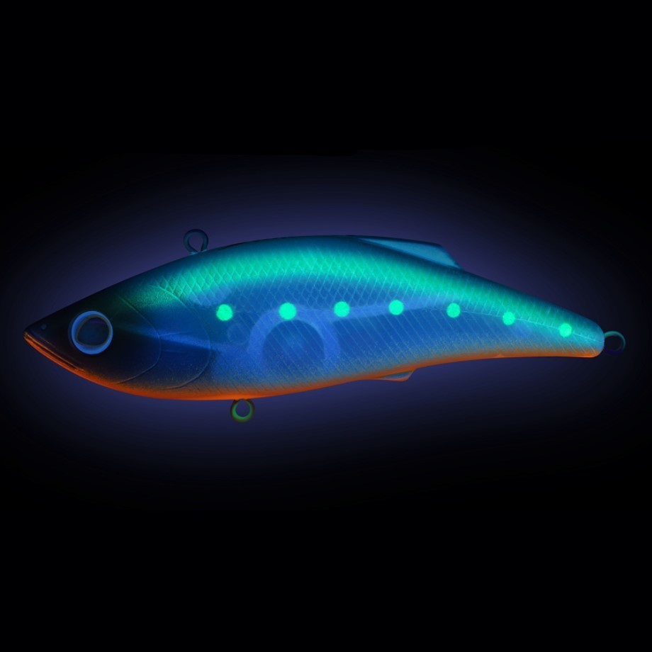 Воблер Strike Pro Rattle-N-Shad 75 S056C Blue Mat Transparent Milk 11 гр   JL-027S#S056C — крупный план
	                                    1