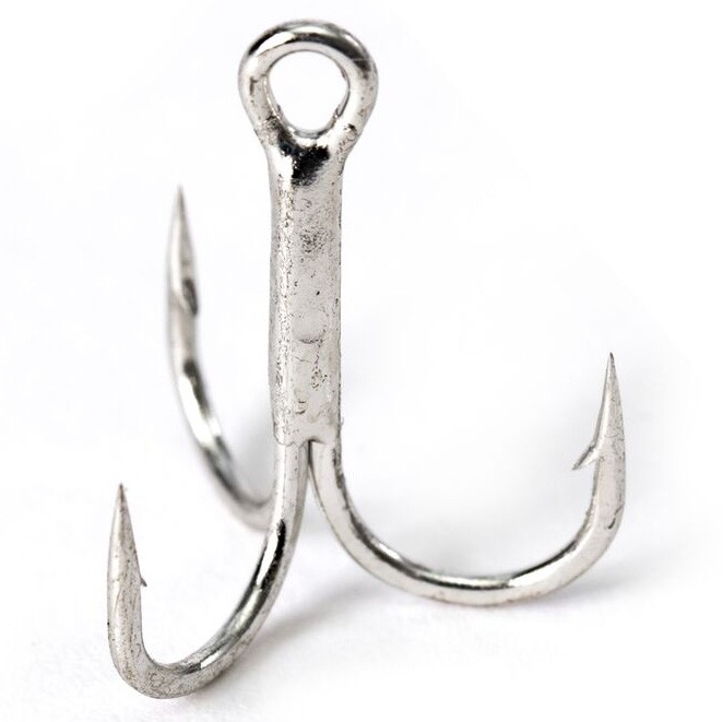 Крючок Тройной Gamakatsu 13N Treble Hooks Nickel №6 10 шт    146664-006 — характеристики,
	                                    особенности конструкции