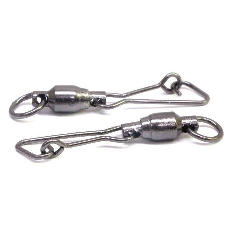 Вертлюг с застежкой Kosadaka Hooked Snap №8 2 шт    3205BN-8 — крупный план
	                                    1