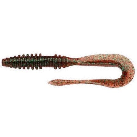 Силиконовая приманка Keitech Mad Wag Mini 3.5 84 мм 10 шт #302 Plum Green FLK. — характеристики,  особенности конструкции