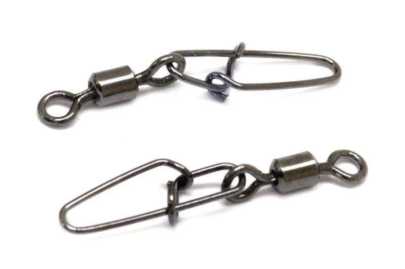 Вертлюг с застежкой Kosadaka Super Hooked snap №8 8 шт    3030BN-8 — крупный план
	                                    1