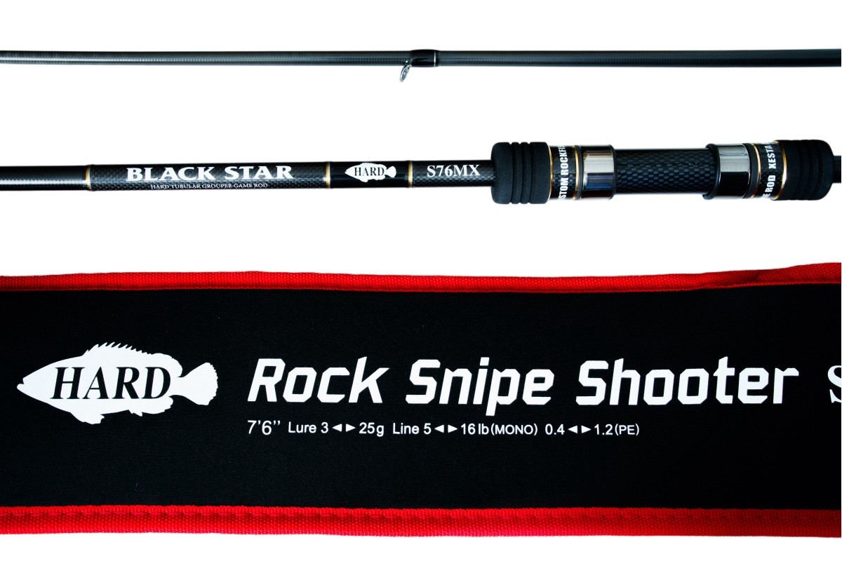 Спиннинг Xesta Black Star Hard S76MX 228 см 3 - 25 гр  Rock Snipe Shooter  XBSH-S76MX — характеристики,
	                                    особенности конструкции