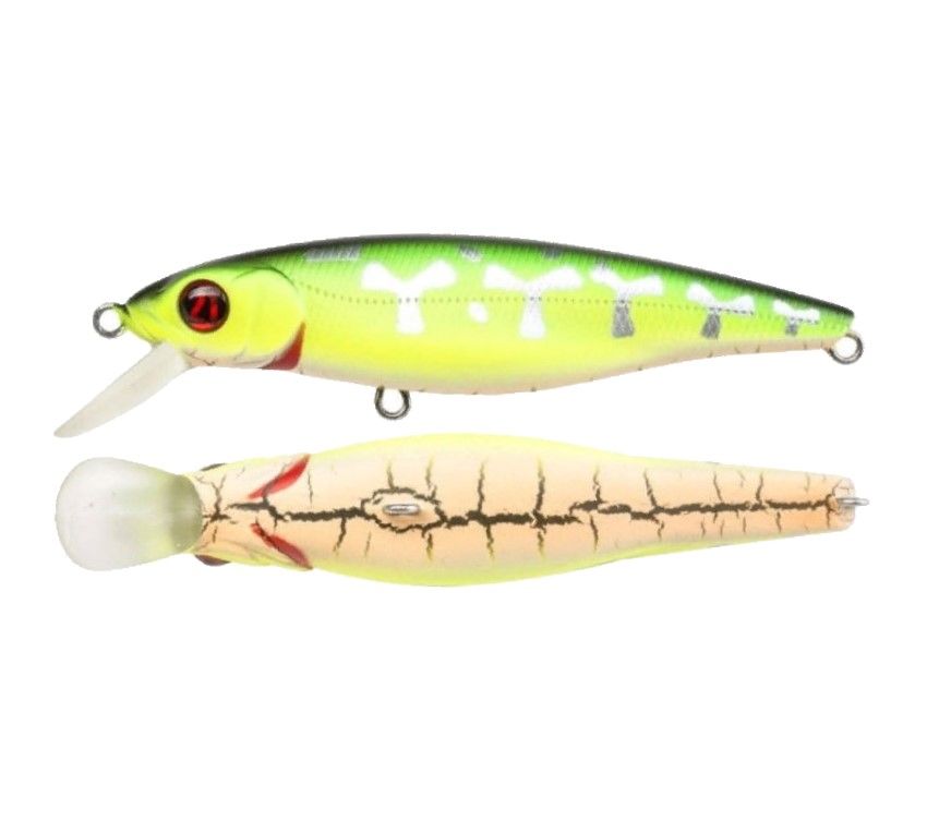 Воблер Pontoon 21 Greedy Guts 55F-SR 470 CB Fire Tiger 3,9 гр   P21-GGT-55F-SR-470 — крупный план
	                                    1