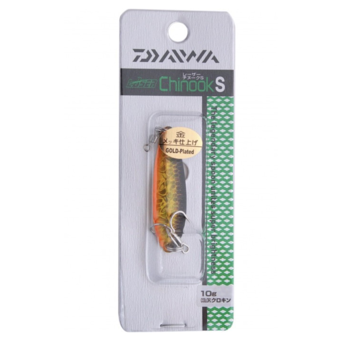 Колеблющаяся Блесна Daiwa Laser Chinook S 10 10 гр 53 мм Kurokin — крупный план
	                                    1