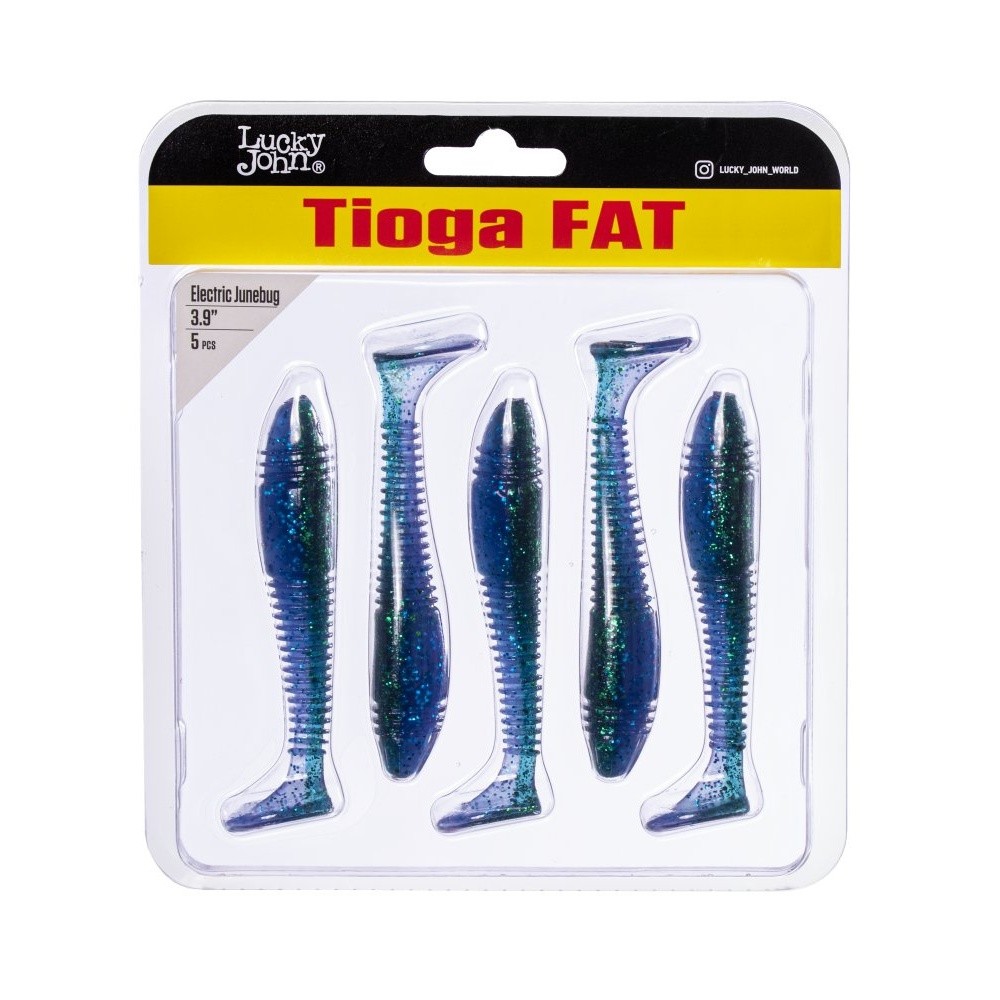 Силиконовая приманка Lucky John Tioga Fat 3.9in 100 мм 5 шт Z13 Pro Series  140146-Z13 — крупный план
	                                    2
