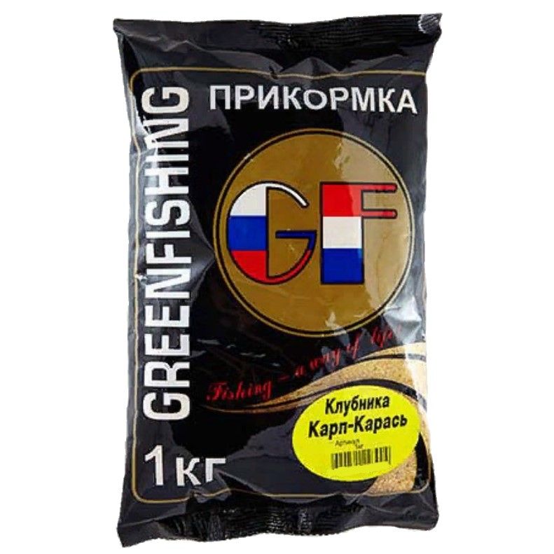 Прикормка Greenfishing GF  Карп-Карась 1 000 гр   клубника  820004 — характеристики,
	                                    особенности конструкции