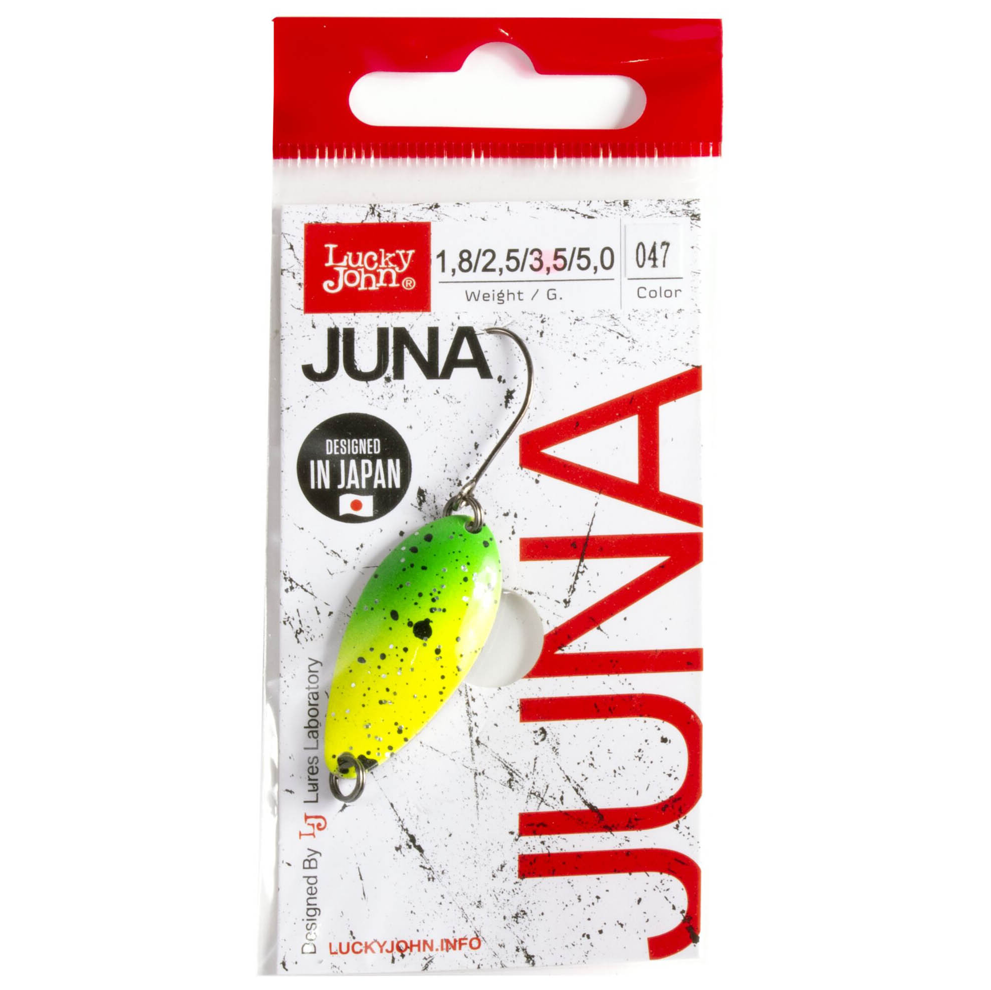 Колеблющаяся Блесна Lucky John Juna 3,5 гр 33 мм 047   LJJU35-047 — крупный план
	                                    2