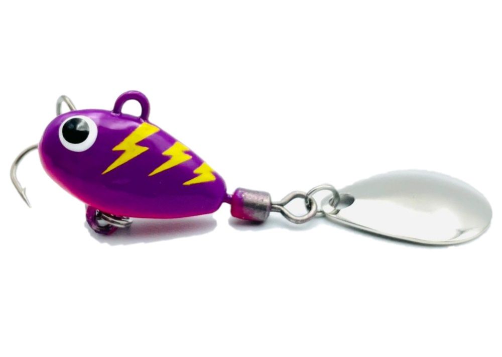 Тейл-спиннер UF Studio Hurricane 35 35 гр 85 мм Violet Flash   H35Vflash — характеристики,  особенности конструкции