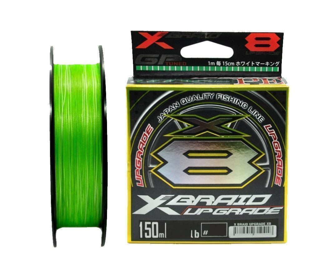 Плетеный шнур YGK X-Braid Upgrade X8 150 м  PE # 0,8 Green 0,148 мм — характеристики,
	                                    особенности конструкции