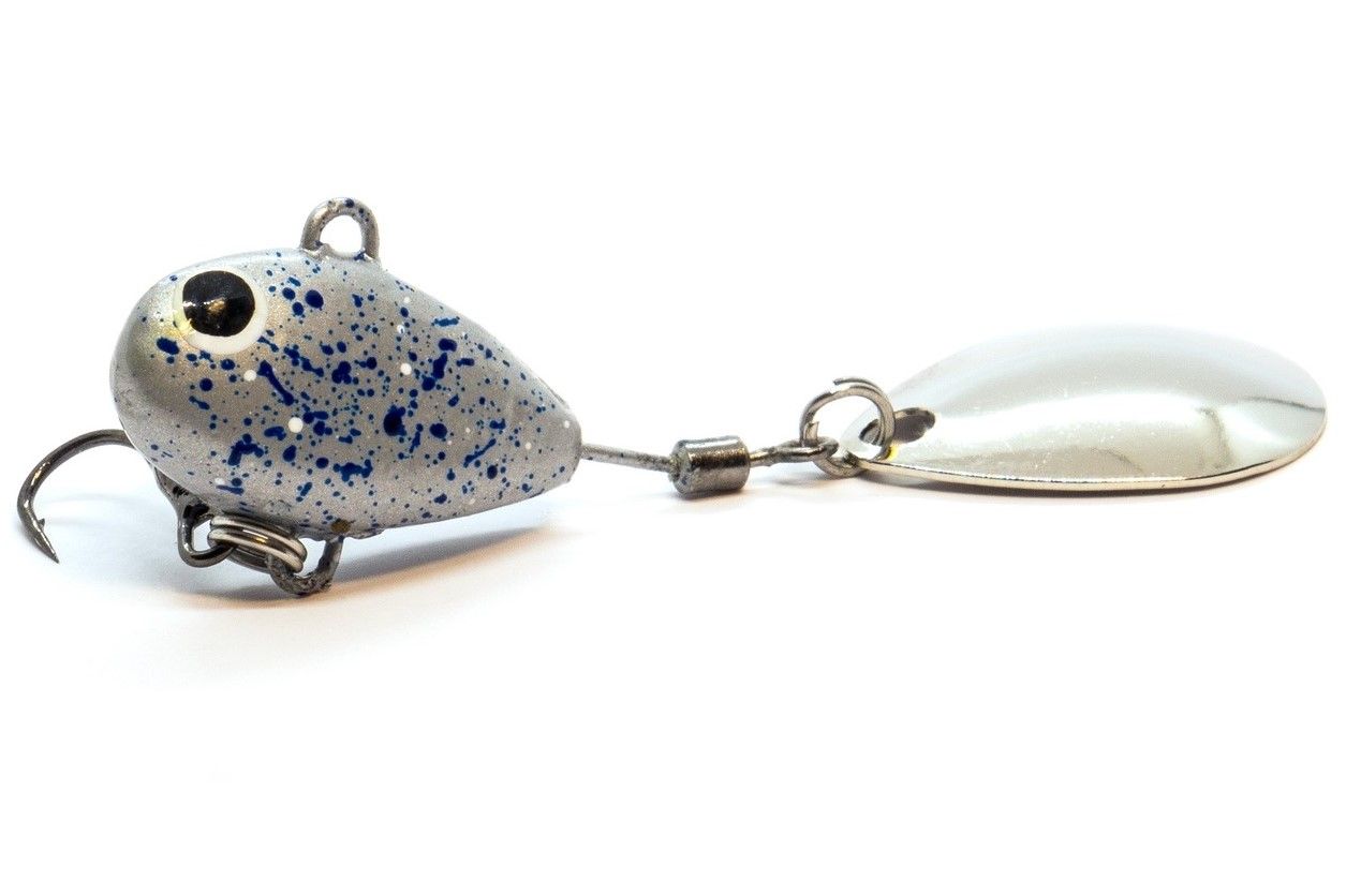 Тейл-спиннер UF Studio Hurricane 7.5 7,5 гр 50 мм Silver   H7.5Sn — характеристики,  особенности конструкции