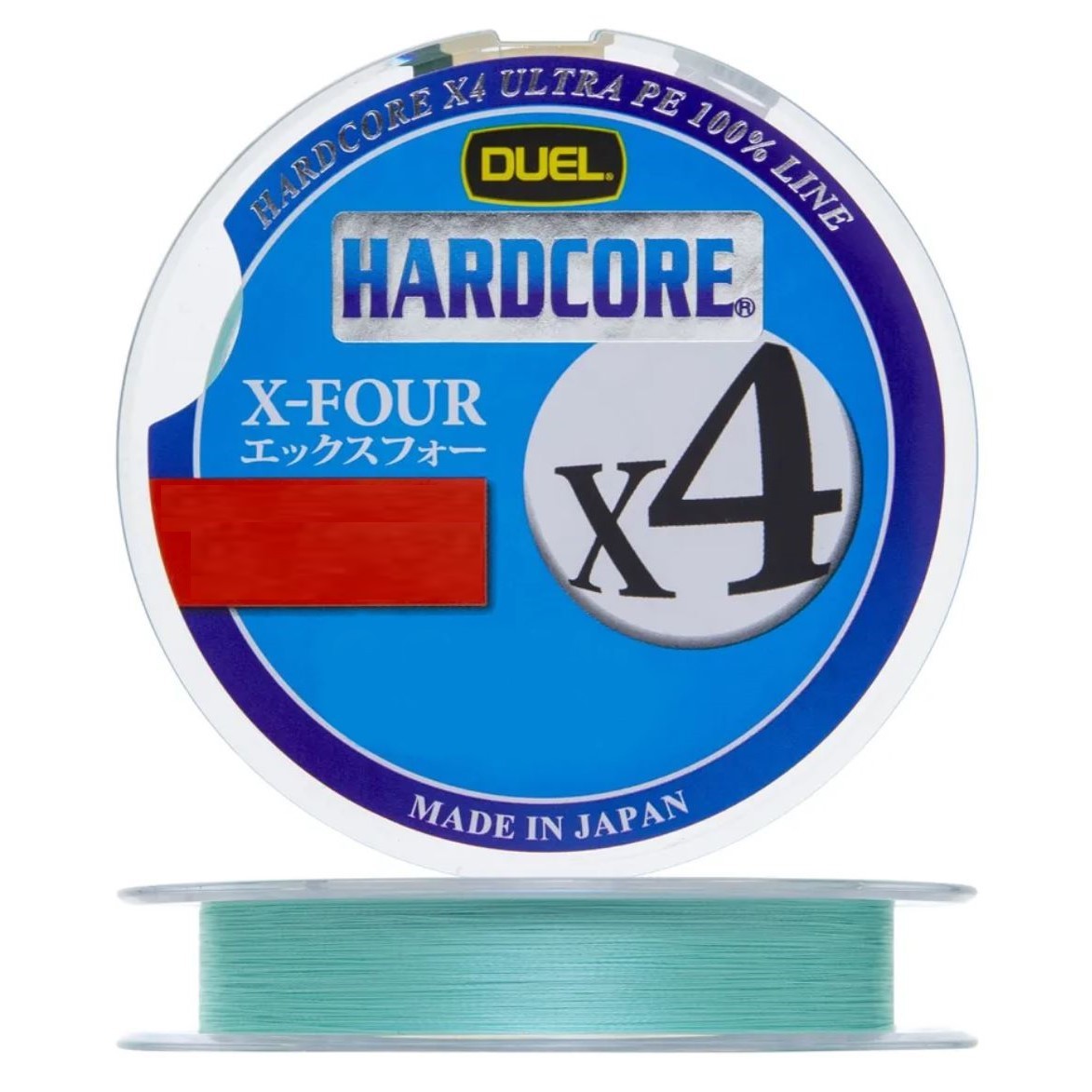 Плетеный шнур Duel PE Hardcore X4 150 м  PE # 0,8 Milky Green 0,153 мм   H3274-MG — характеристики,  особенности конструкции