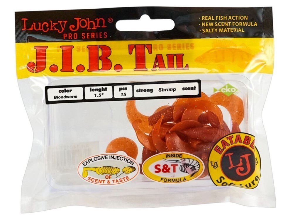 Силиконовая приманка Lucky John J.I.B Tail 1.5in 38 мм 15 шт PA39 Pro Series  140121-PA39 — крупный план
	                                    2