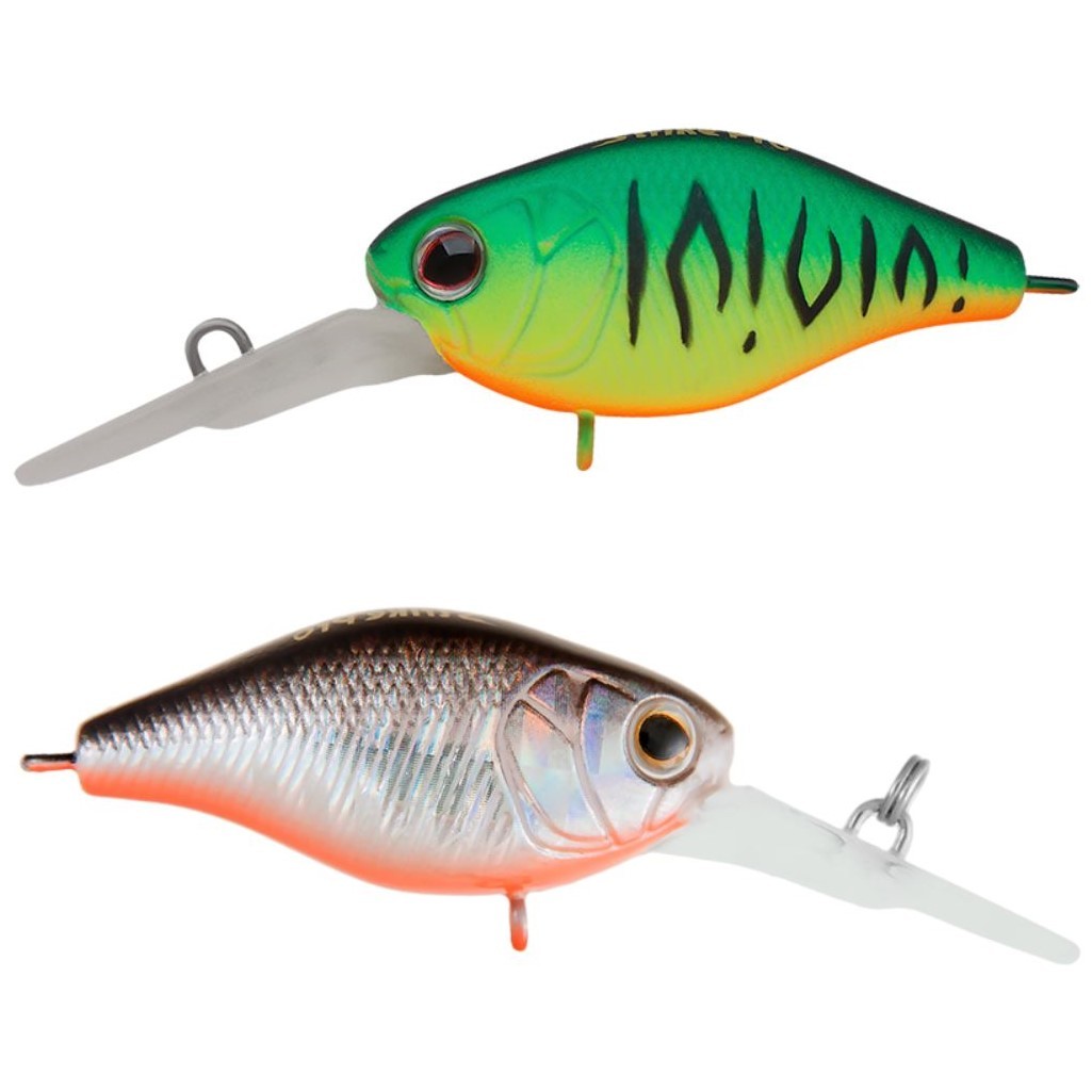 Воблер Strike Pro Cranky-X Deep 50 GC01S/A70-713S Double Black Silver OB/Mat Tiger 8,7 гр   EG-165L#GC01S/A70-713S — характеристики,  особенности конструкции