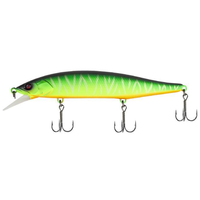 Воблер Jackall RV-Minnow 110SP Mat Tiger 16,3 гр — характеристики,
	                                    особенности конструкции