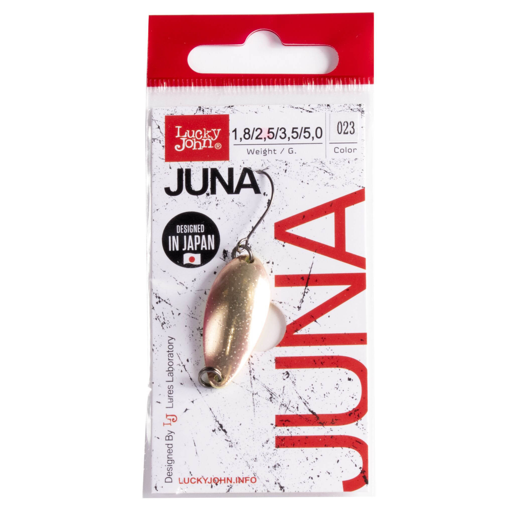 Колеблющаяся Блесна Lucky John Juna 2,5 гр 30 мм 023   LJJU25-023 — крупный план
	                                    2