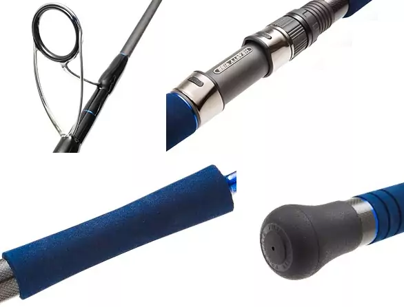 Спиннинг Hearty Rise Deep Blue Jigging 55S/150-250G 166 см 150 - 250 гр    DB-55S/150-250G — крупный план
	                                    1