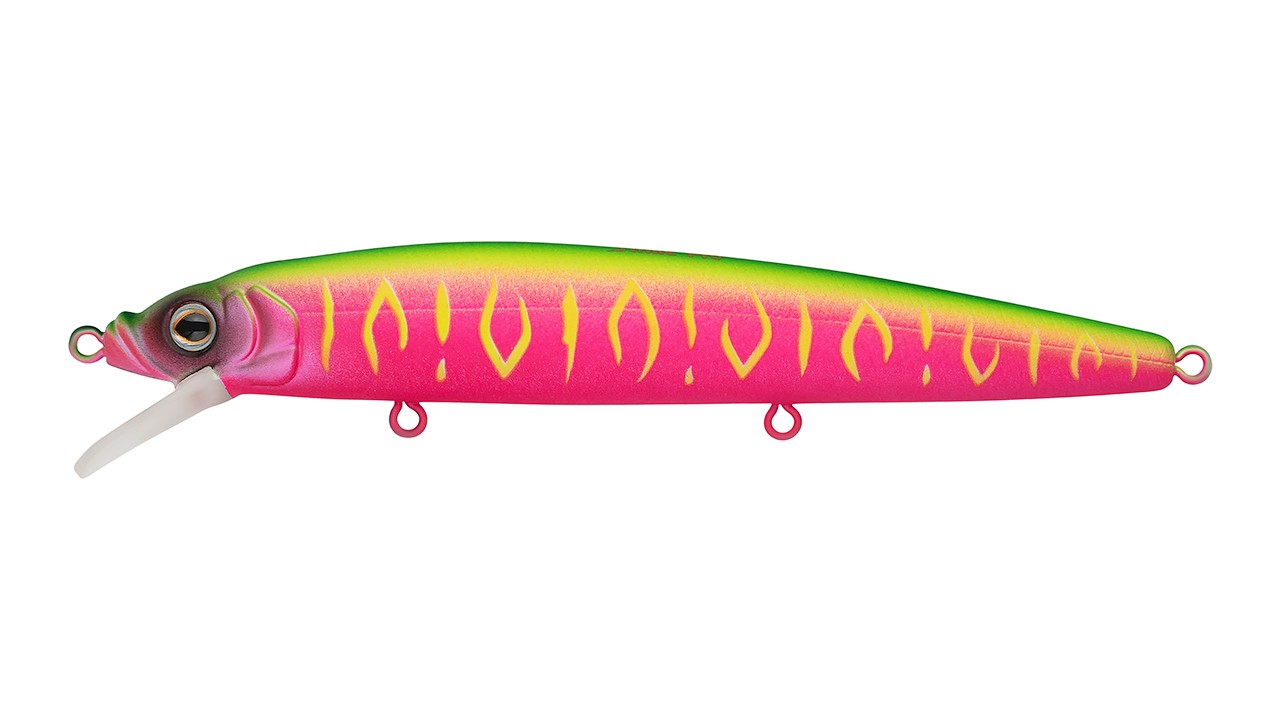Воблер Strike Pro Alpha Minnow 115 A230S Watermelon Mat Tiger 12,5 гр   EG-033F#A230S — характеристики,
	                                    особенности конструкции