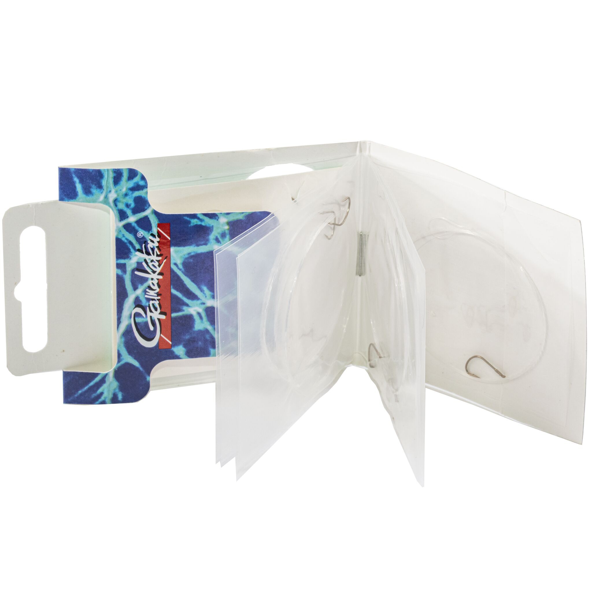 Поводок Gamakatsu Booklet Maggots 1010B 60 см  0,12 мм  10 шт №14  140143-014-012 — крупный план
	                                    1