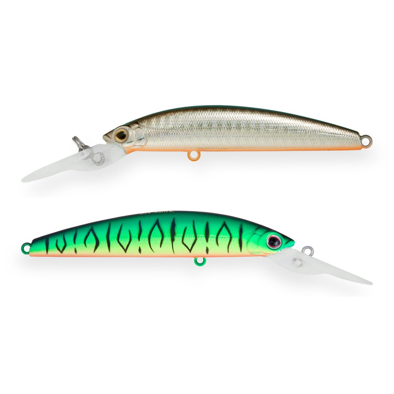 Воблер Strike Pro Magic Minnow 125 GC01FS/A70-713S Double Black Silver OB/Mat Tiger 31 гр   EG-069F#GC01FS/A70-713S — характеристики,  особенности конструкции