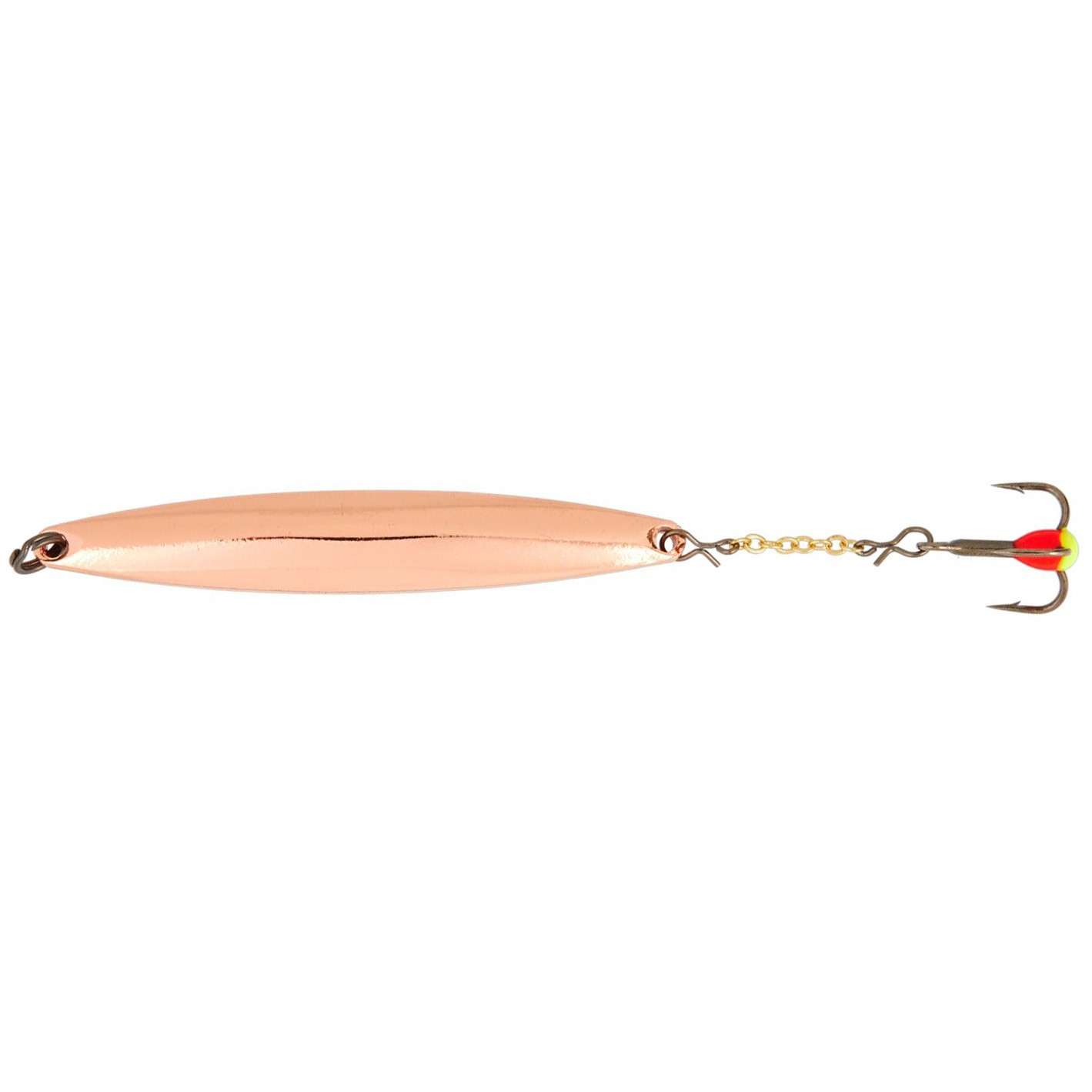 Зимняя Блесна Lucky John Nail Blade 15 гр 65 мм C С цепочкой и тройником  LJNB65-C — характеристики,
	                                    особенности конструкции