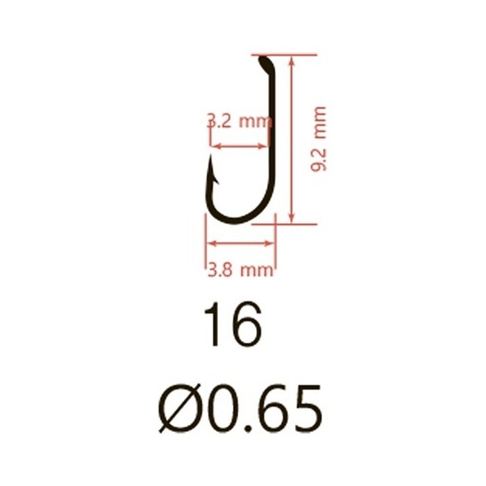 Крючок Одинарный Saikyo KH-71451 Dry Fly №16 20 шт BR   71451SFDBR16-20 — крупный план
	                                    2