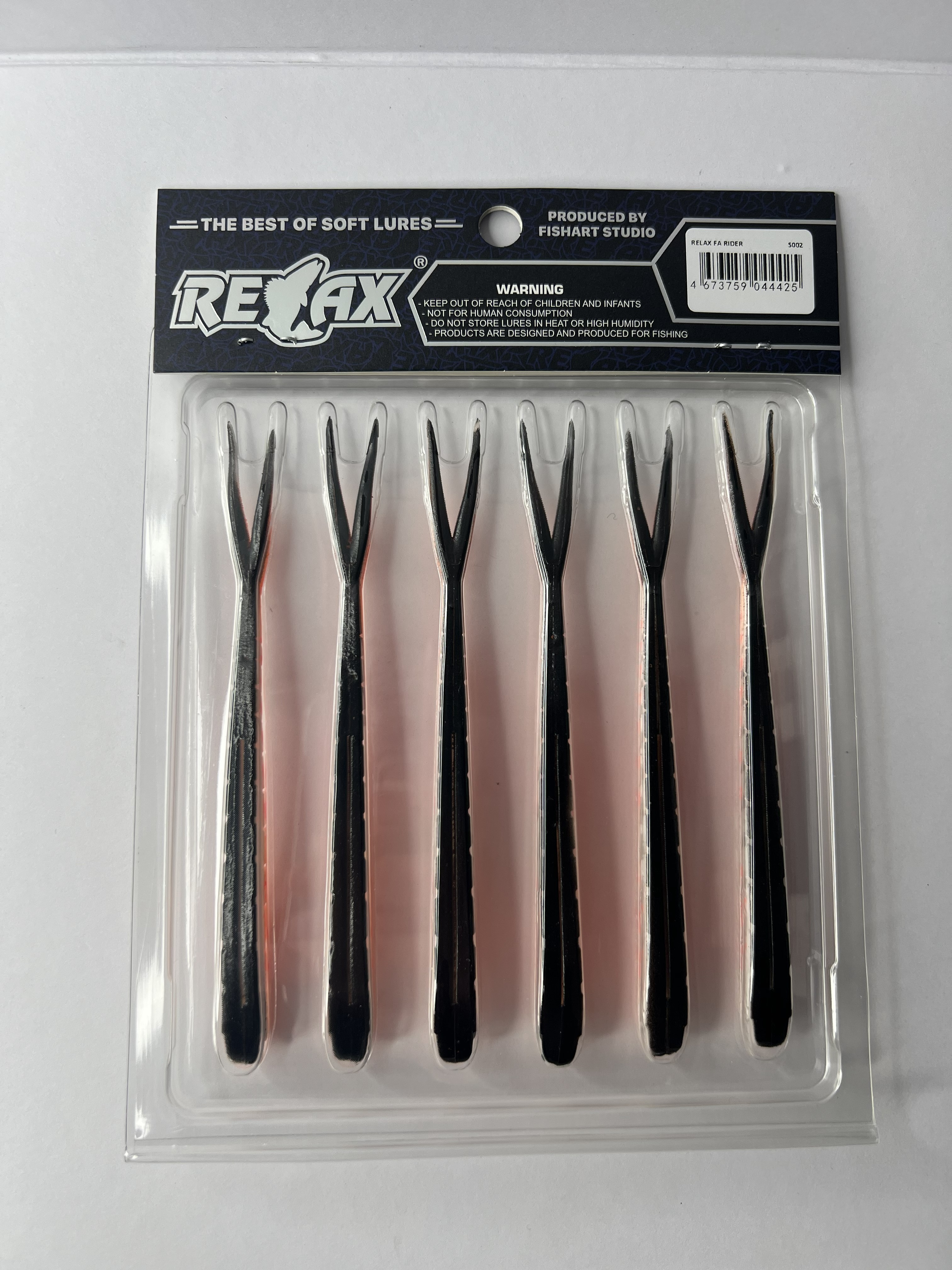 Силиконовая приманка Relax FA Rider 5 125 мм 6 шт S002   R5-S002 — крупный план
	                                    1