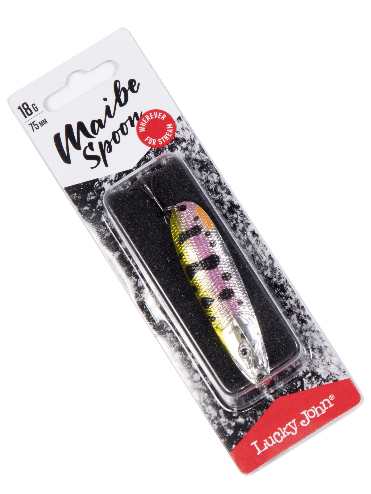 Колеблющаяся Блесна Lucky John Maibe Spoon 18 гр 75 мм 001   LJMAI18-001 — крупный план
	                                    2