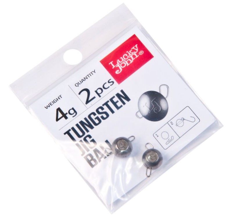 Груз Lucky John Tungsten Jig Ball 4 гр 2 шт  Pro Series  LJTB-004 — крупный план
	                                    1