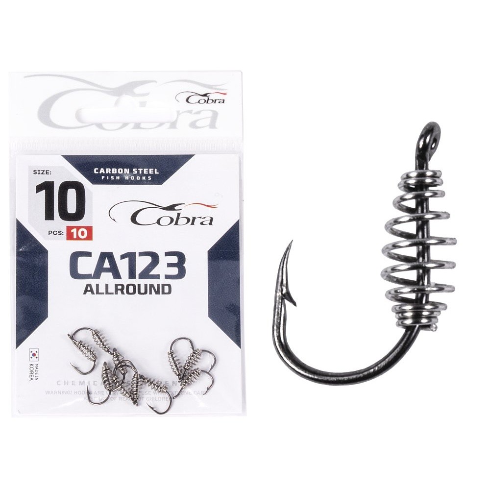 Крючок Одинарный Cobra Allround Pasteholder CA123 №10 10 шт    CA123-010 — крупный план
	                                    2