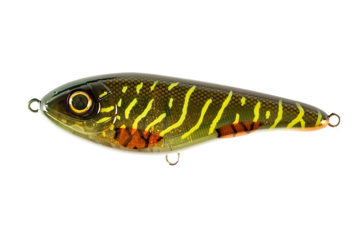 Воблер Strike Pro Buster Jerk Sinking C755G-UV Green Motoroil Pike UV 75 гр   EG-048#C755G-UV — характеристики,
	                                    особенности конструкции