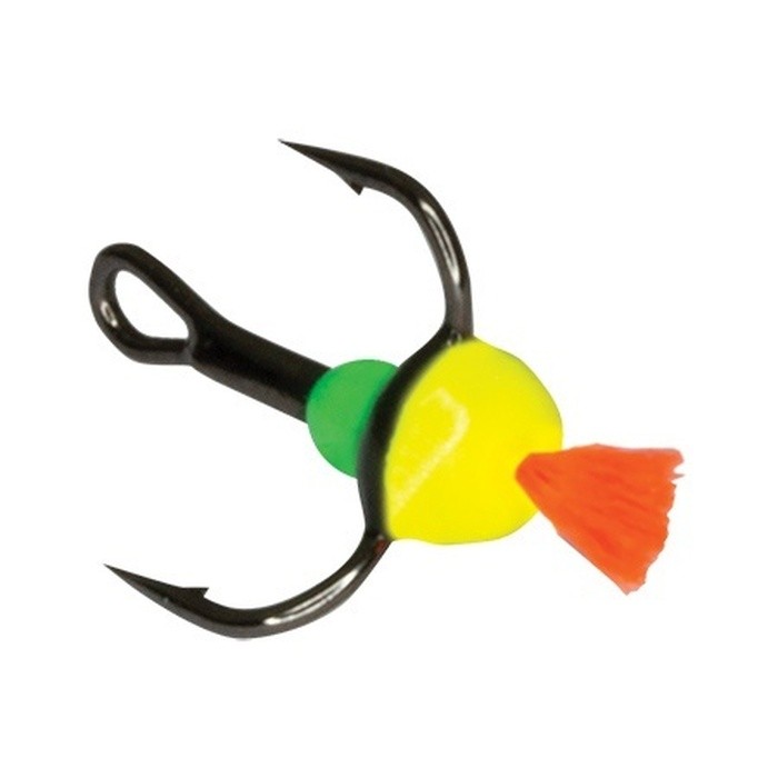 Крючок Тройной Ecopro Saikyo LB №10 10 шт  С красным хвостом  EP-TKLB10-10 — характеристики,  особенности конструкции