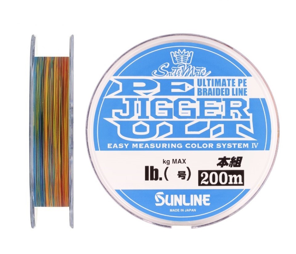 Плетеный шнур Sunline PE Jigger ULT 4braid 200 м  PE # 1,7  0,218 мм — характеристики,  особенности конструкции