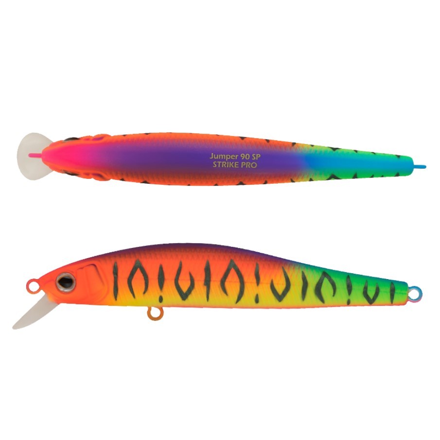 Воблер Strike Pro Jumper 90SP A244S Parrot Mat Tiger 10 гр   EG-192B-SP#A244S — крупный план
	                                    1