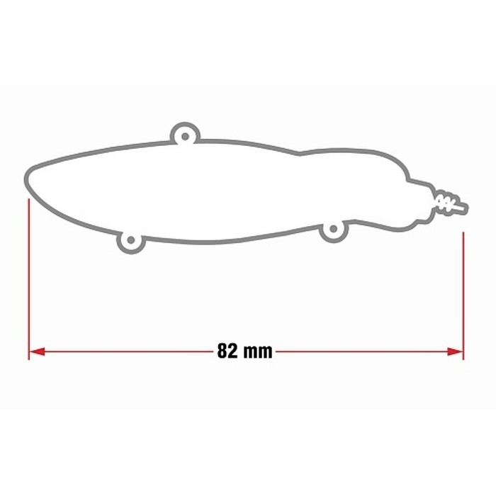 Воблер Ecopro Мышь 82 099 Neon Shad 28 гр   EPVM82/28S-099 — крупный план
	                                    3